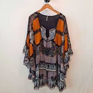 Free People boho mini dress size small